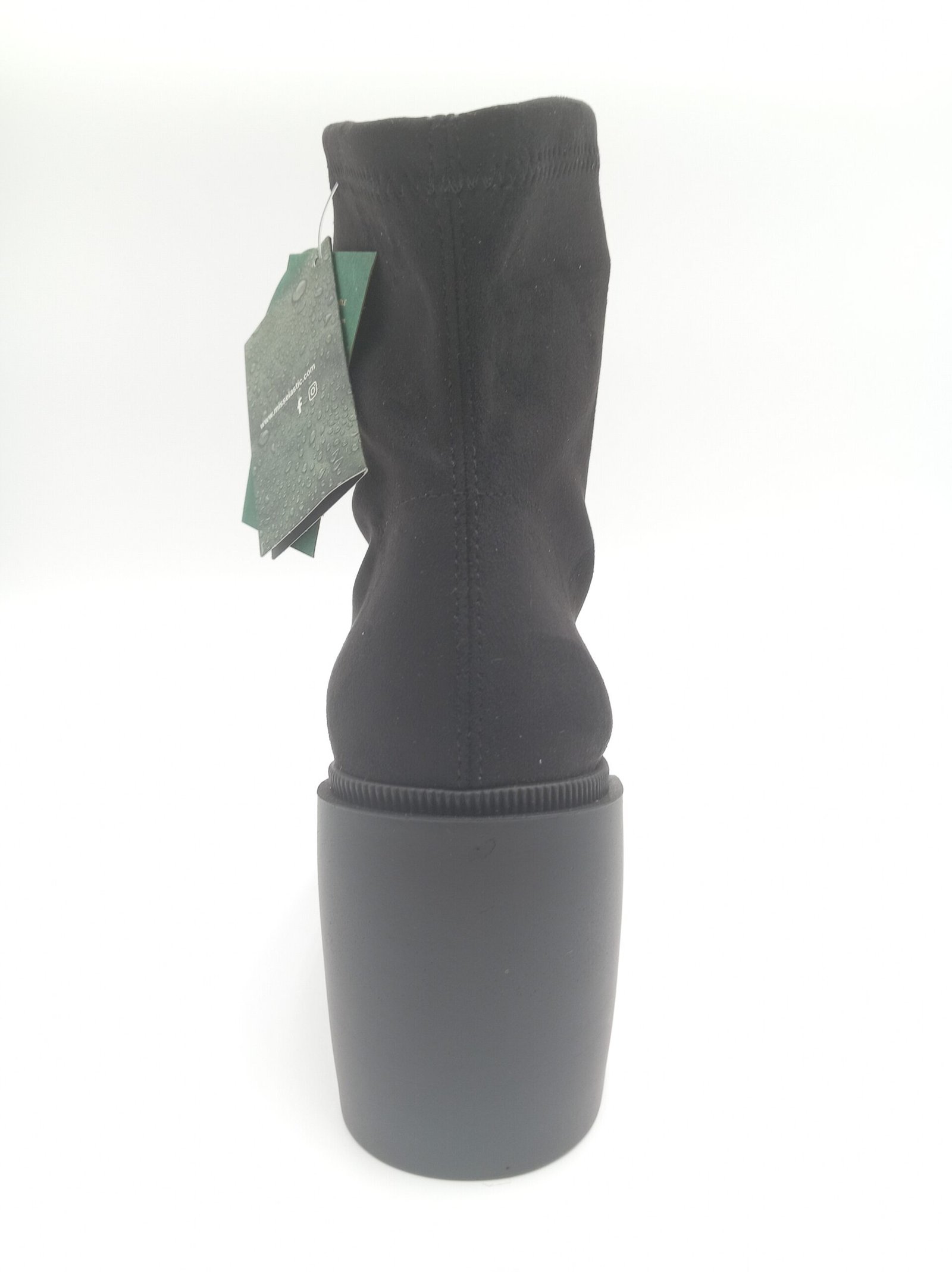 Bottines noires femme à talon Miss Elastic pointure 40 arrière