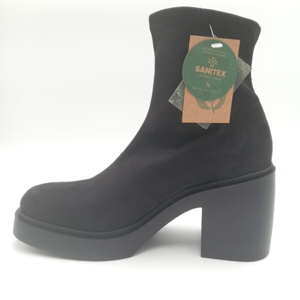 Bottines noires femme à talon Miss Elastic pointure 40 profil opposé