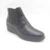 Bottines France Arno cuir noir femme Saline