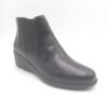 Bottines France Arno cuir noir femme Saline