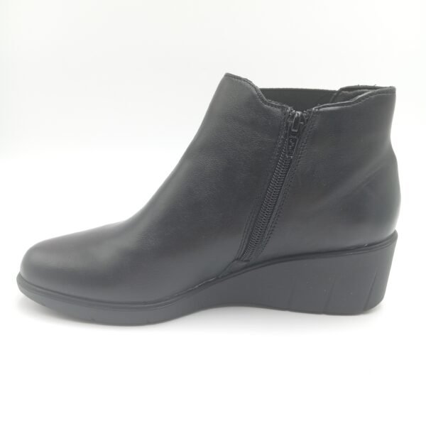 Bottines cuir noir femme France Arno Saline pointure 38 profil opposé