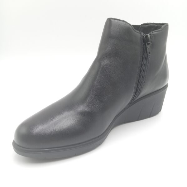 Bottines cuir noir femme France Arno Saline pointure 38 avant gauche