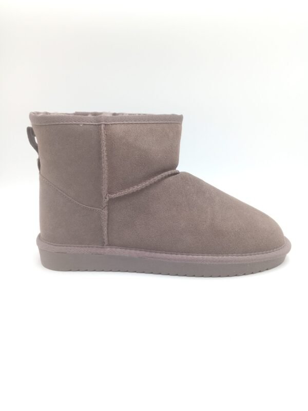 Bottines daim taupe fourrées femme Gioseppo Gilliam profil