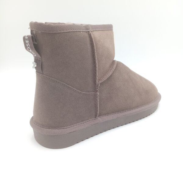 Bottines daim taupe fourrées femme Gioseppo Gilliam arrière droit