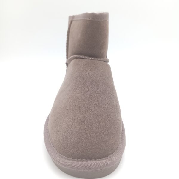 Bottines daim taupe fourrées femme Gioseppo Gilliam dessus