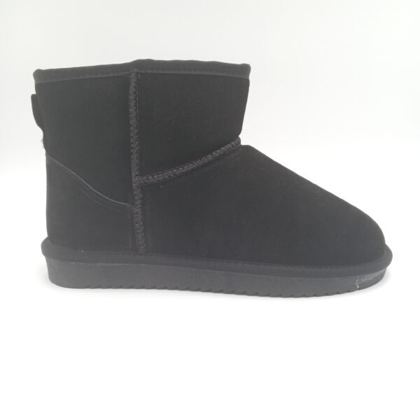 Bottines daim noir fourrées femme Gioseppo Gilliam pointure 41 profil