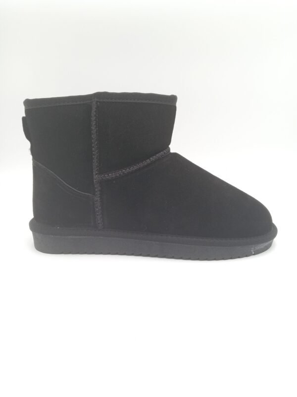 Bottines daim noir fourrées femme Gioseppo Gilliam pointure 41 profil
