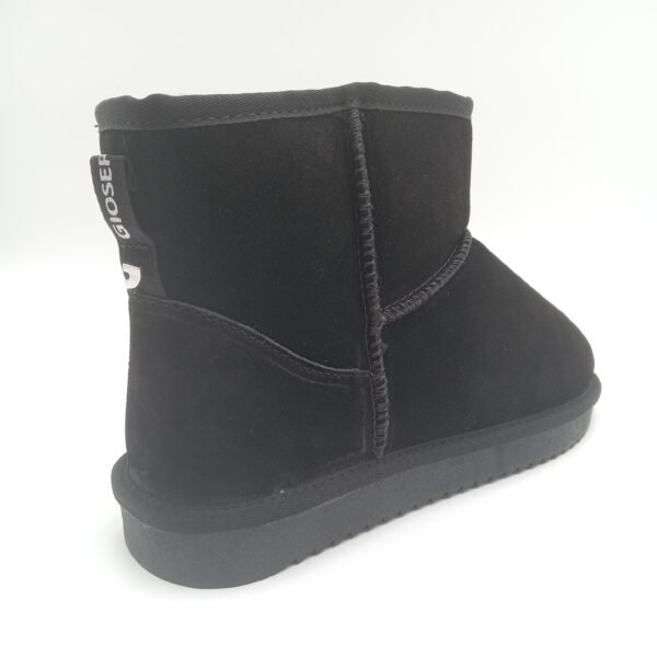 Bottines daim noir fourrées femme Gioseppo Gilliam pointure 41 arrière droit