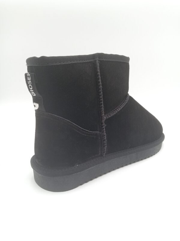 Bottines daim noir fourrées femme Gioseppo Gilliam pointure 41 arrière droit