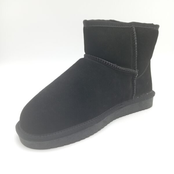Bottines daim noir fourrées femme Gioseppo Gilliam pointure 41 avant gauche