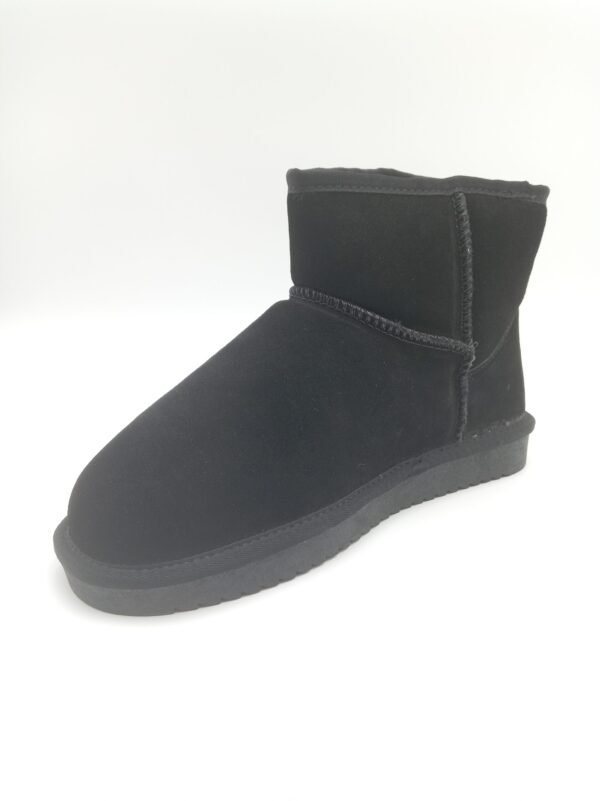 Bottines daim noir fourrées femme Gioseppo Gilliam pointure 41 avant gauche