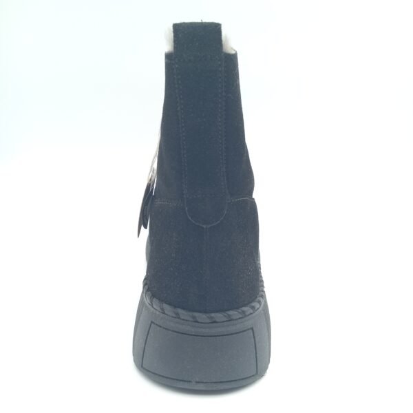 Bottines cuir noir fourrées femme Gabor pointure 39 arrière