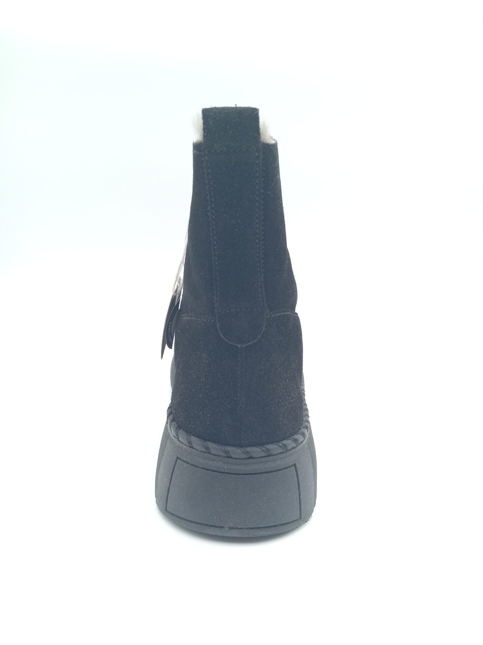 Bottines cuir noir fourrées femme Gabor pointure 39 arrière