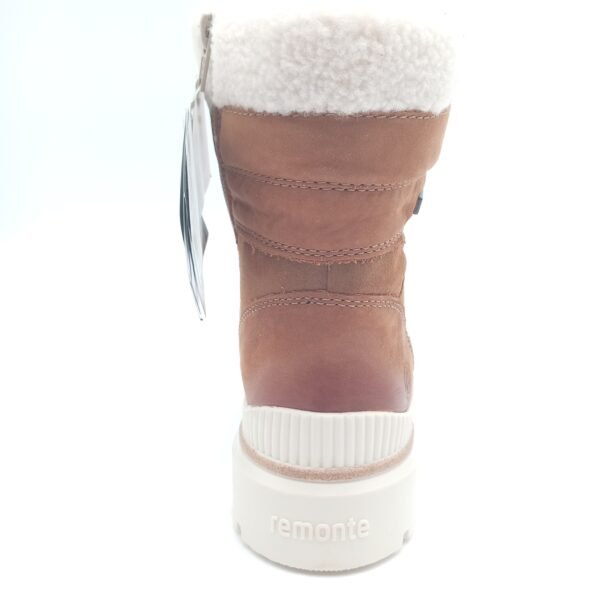 Bottines cuir camel fourrées femme Remonte pointure 39 arrière