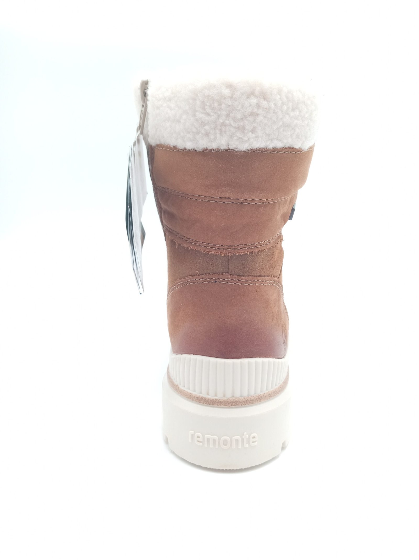 Bottines cuir camel fourrées femme Remonte pointure 39 arrière