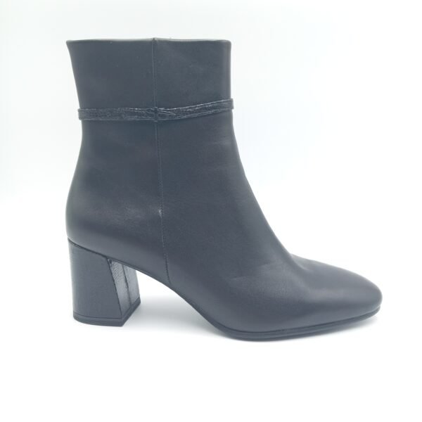 Bottines cuir noir femme Tamaris Black Comb pointure 40 profil