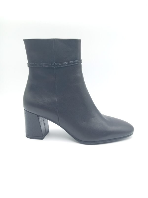 Bottines cuir noir femme Tamaris Black Comb pointure 40 profil