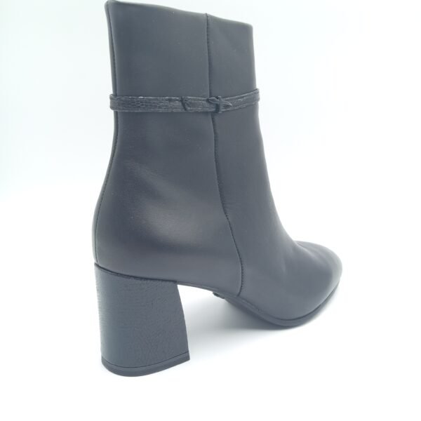 Bottines cuir noir femme Tamaris Black Comb pointure 40 arriere droit