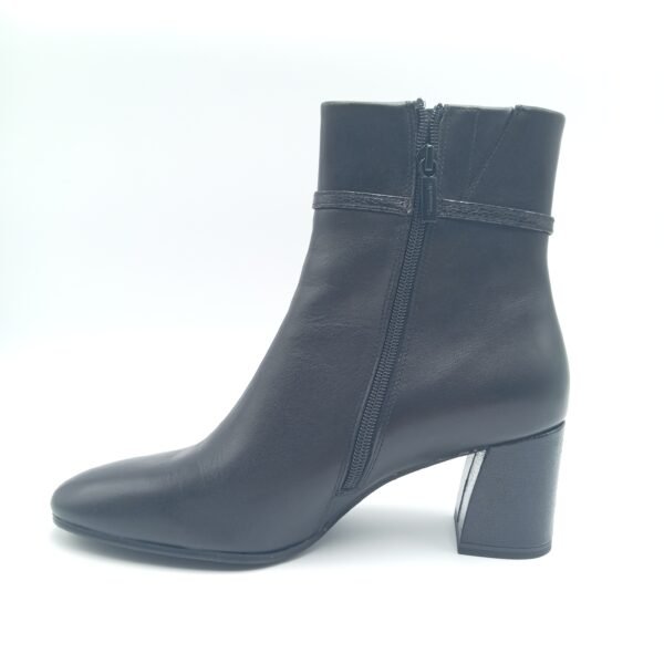 Bottines cuir noir femme Tamaris Black Comb pointure 40 profil opposé