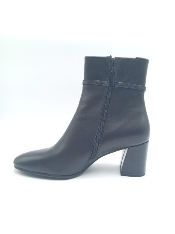 Bottines cuir noir femme Tamaris Black Comb pointure 40 profil opposé