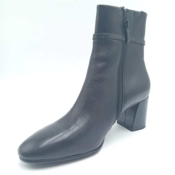 Bottines cuir noir femme Tamaris Black Comb pointure 40 avant gauche