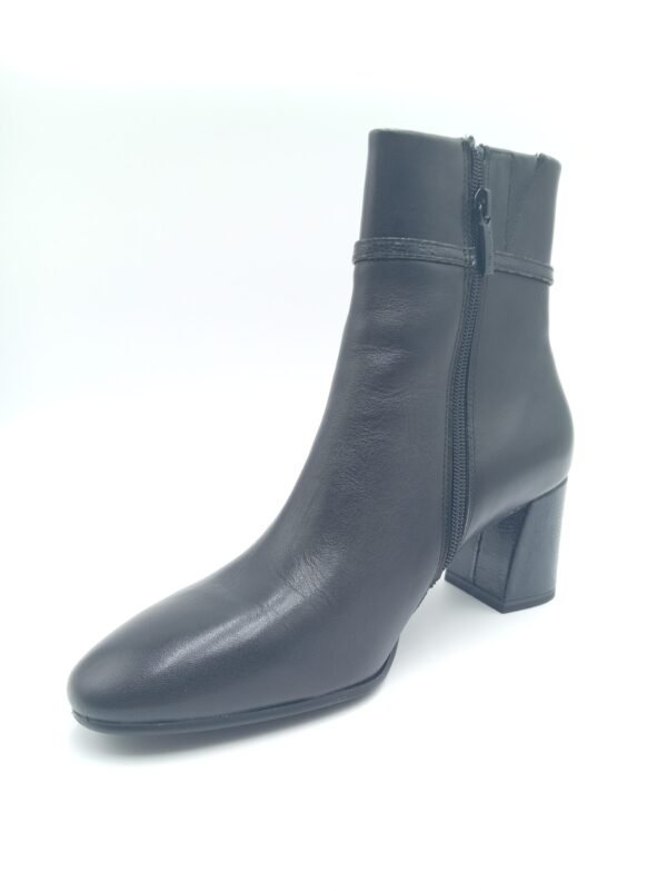 Bottines cuir noir femme Tamaris Black Comb pointure 40 avant gauche
