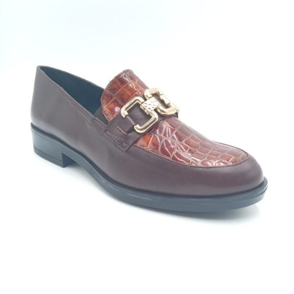 Mocassins cuir bordeaux femme Rosewood Cady – Pointure 39