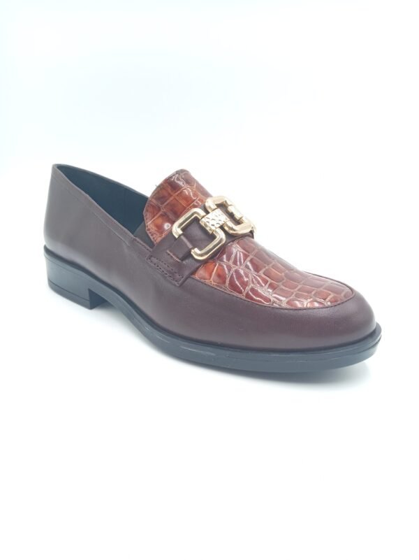 Mocassins cuir bordeaux femme Rosewood Cady – Pointure 39