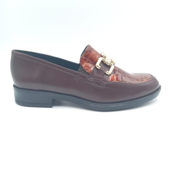Mocassins cuir bordeaux femme Rosewood Cady pointure 39 profil