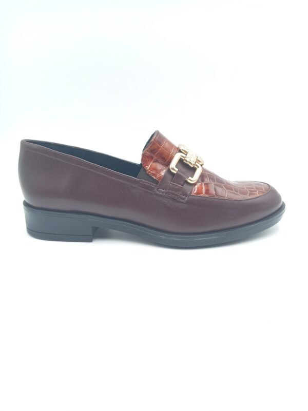 Mocassins cuir bordeaux femme Rosewood Cady pointure 39 profil