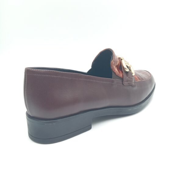 Mocassins cuir bordeaux femme Rosewood Cady pointure 39 arrière droit