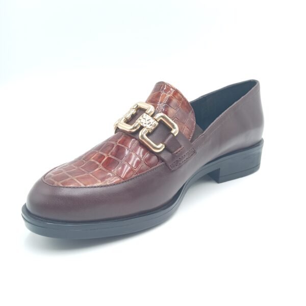 Mocassins cuir bordeaux femme Rosewood Cady pointure 39 avant gauche