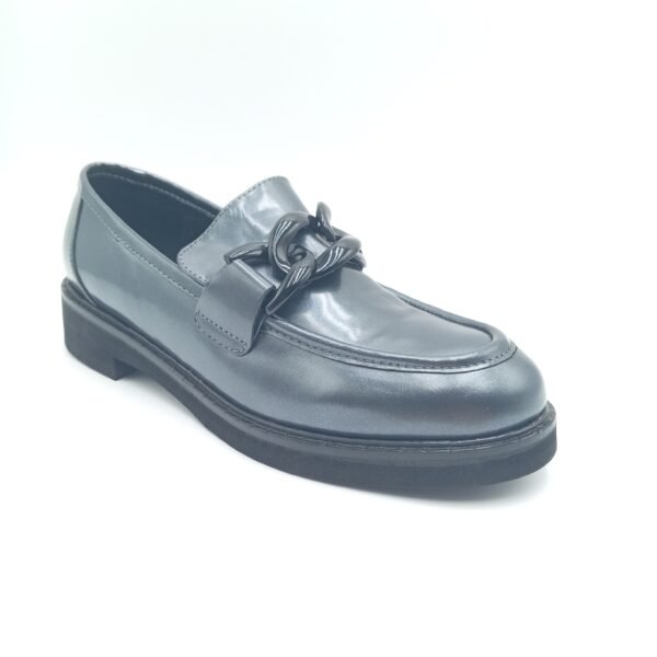 Mocassins cuir anthracite femme Adige A Gino V1 Polido – Pointure 38 et39