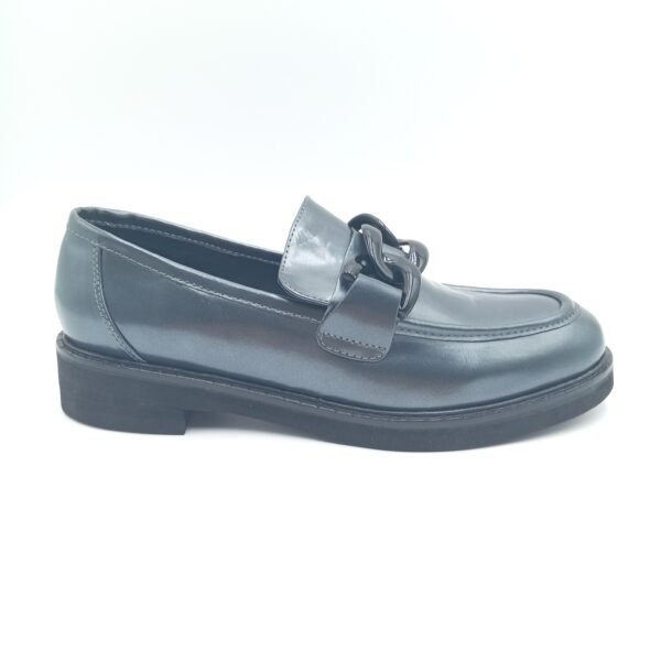 Mocassins cuir anthracite femme Adige A Gino V1 Polido pointure 38 profil