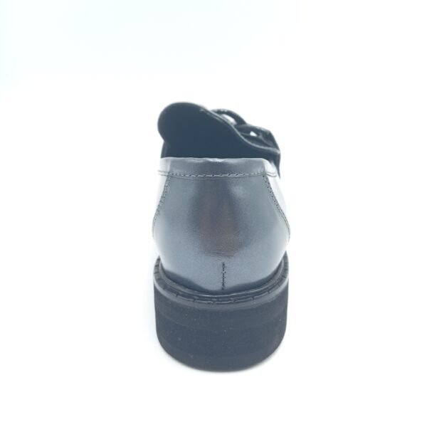 Mocassins cuir anthracite femme Adige A Gino V1 Polido pointure 38 arriere