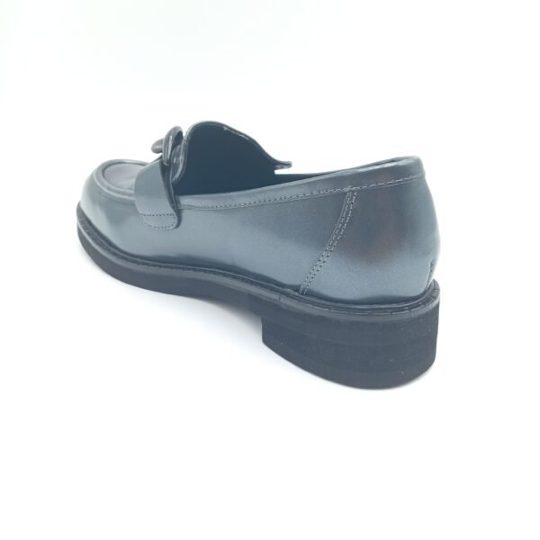 Mocassins cuir anthracite femme Adige A Gino V1 Polido pointure 38 arriere gauche