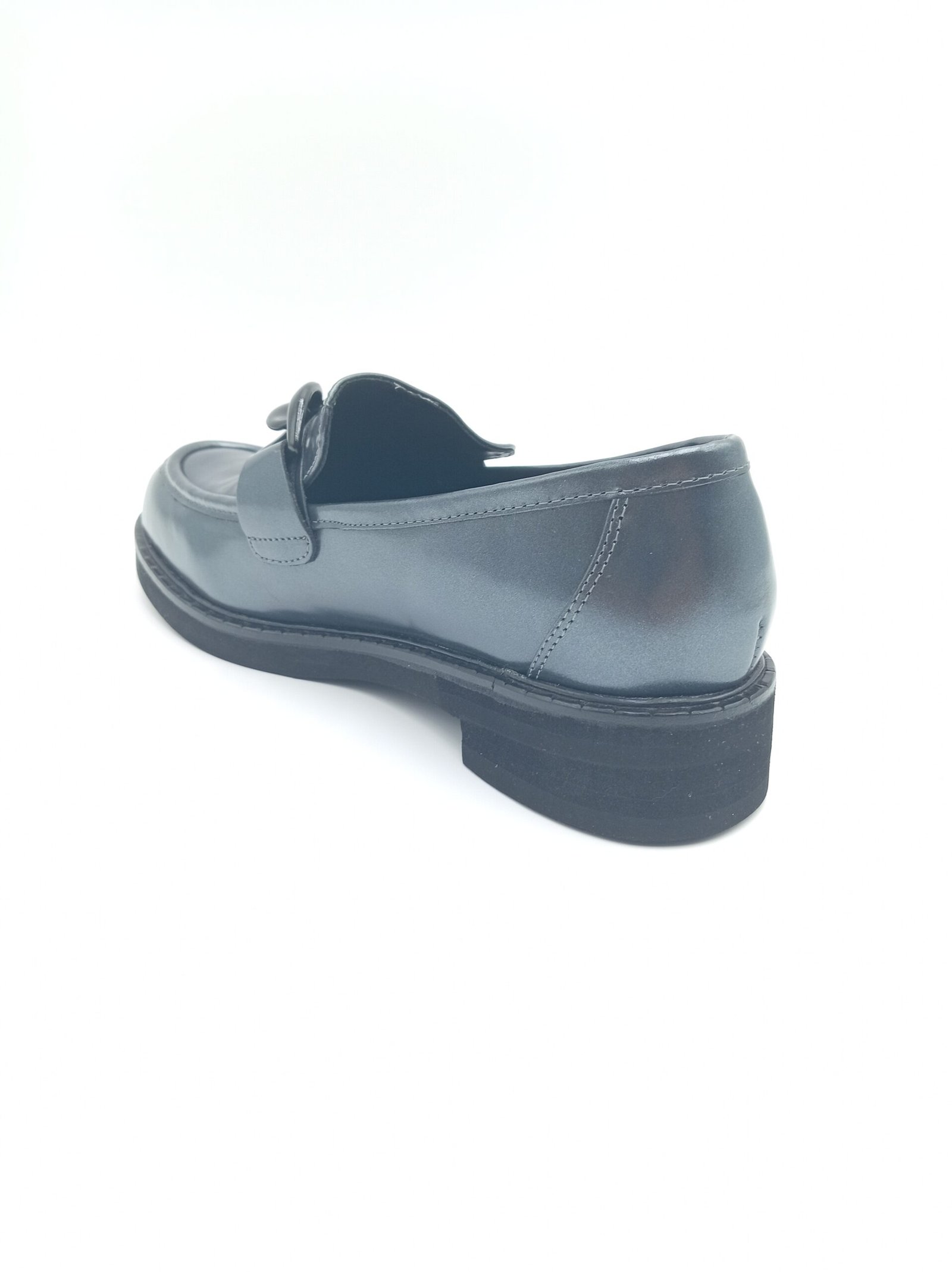 Mocassins cuir anthracite femme Adige A Gino V1 Polido pointure 38 arriere gauche