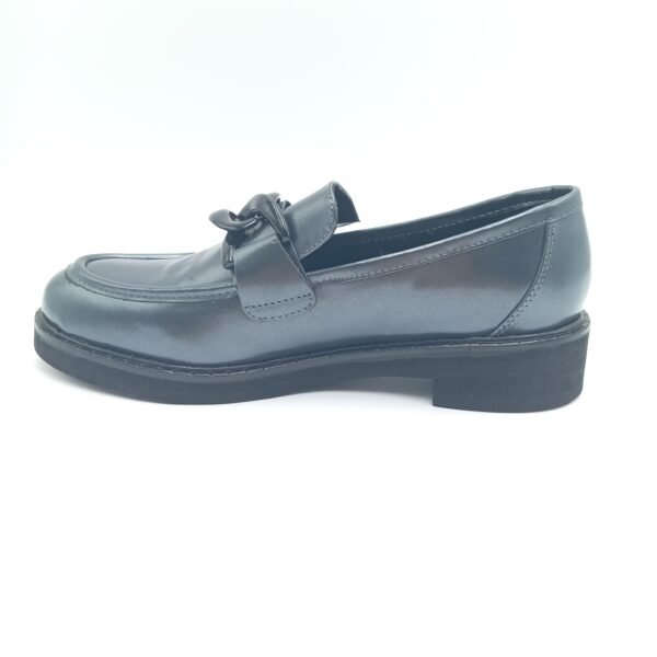 Mocassins cuir anthracite femme Adige A Gino V1 Polido pointure 38 profil opposé