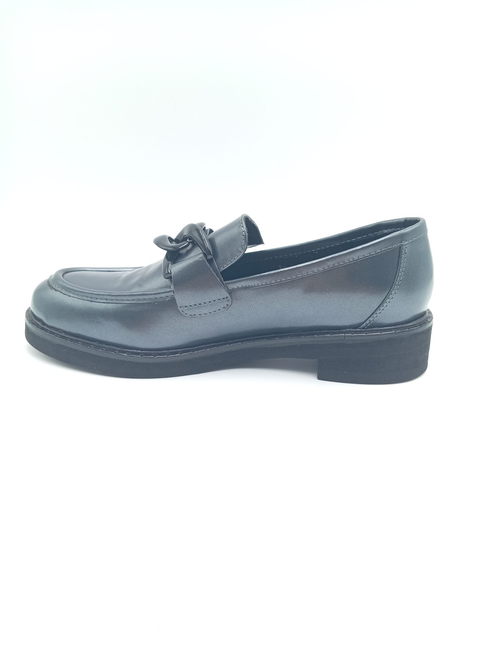 Mocassins cuir anthracite femme Adige A Gino V1 Polido pointure 38 profil opposé