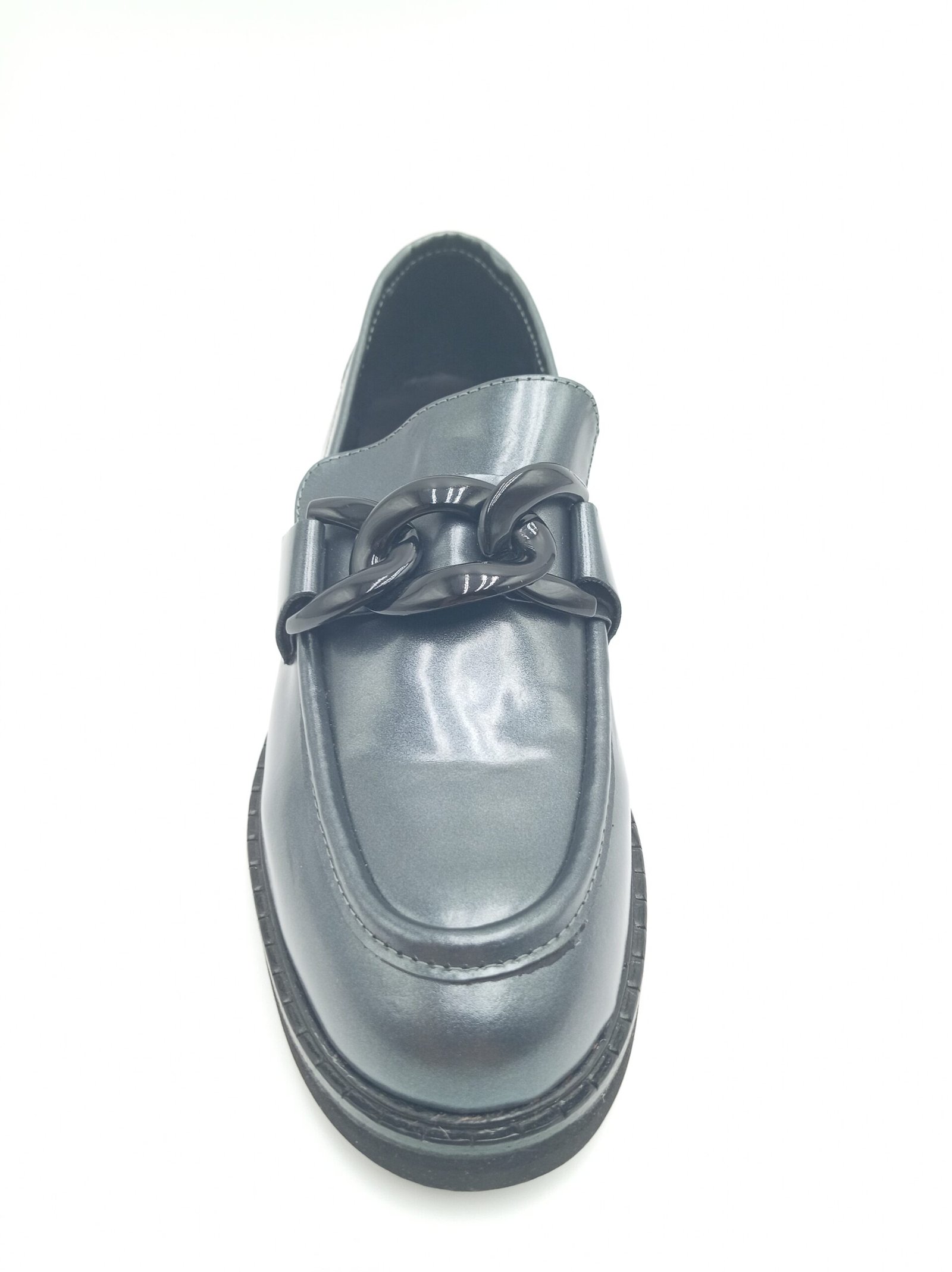 Mocassins cuir anthracite femme Adige A Gino V1 Polido pointure 38 dessus