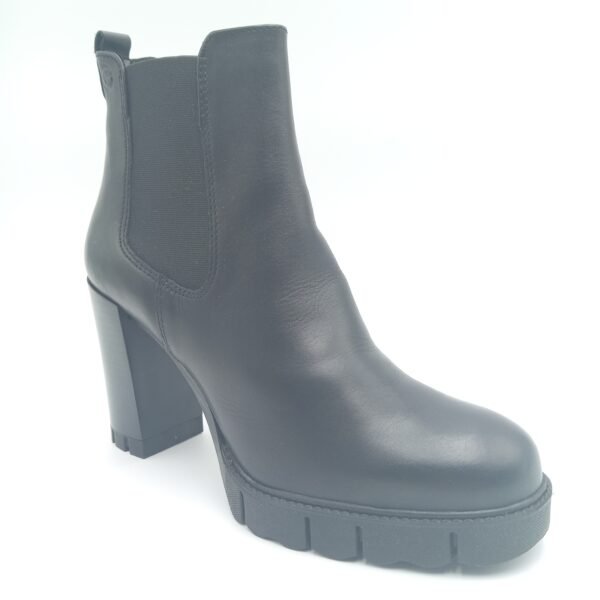 Bottines Tamaris cuir noir à talon femme Tamaris pointure 40