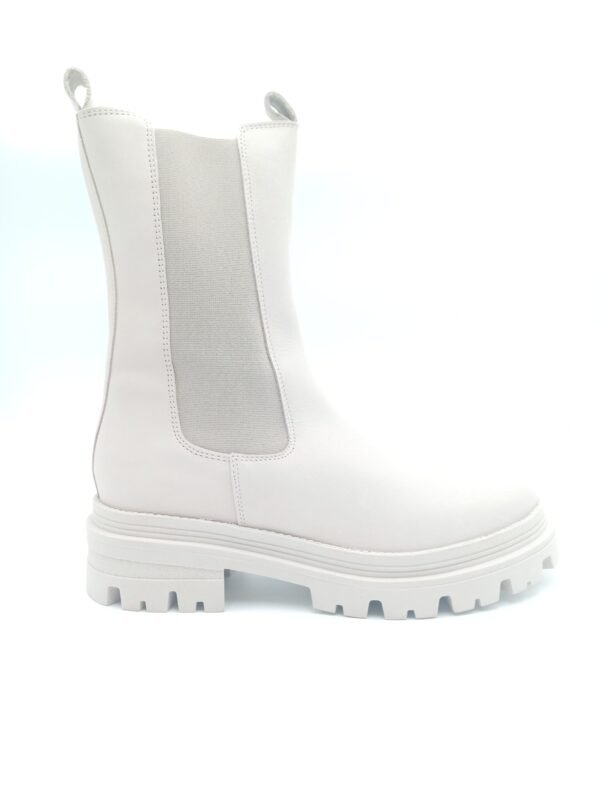 Bottines nubuck beige femme Tamaris pointure 40 profil
