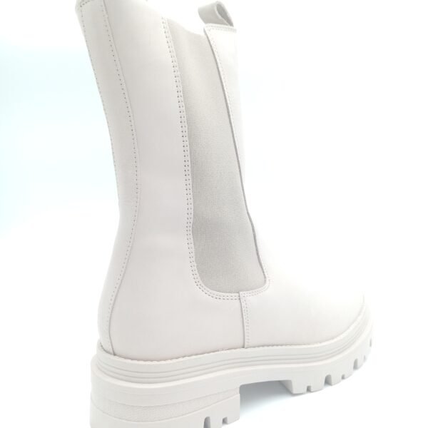 Bottines nubuck beige femme Tamaris pointure 40 arrière droit