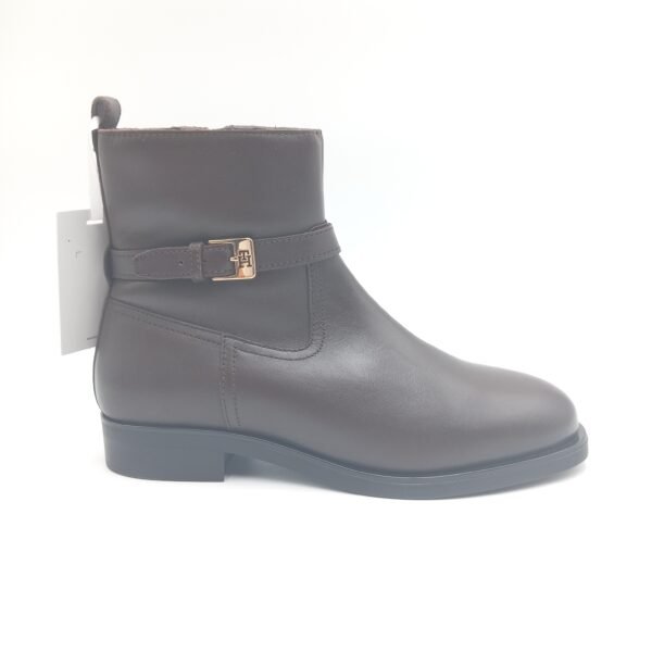 Bottines cuir marron femme Tommy Hilfiger pointure 38 profil