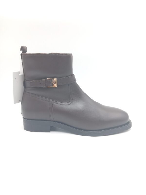 Bottines cuir marron femme Tommy Hilfiger pointure 38 profil