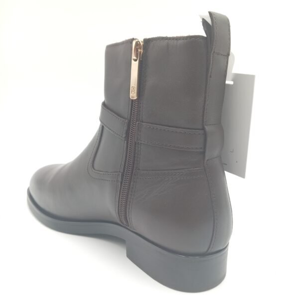 Bottines cuir marron femme Tommy Hilfiger pointure 38 arrière gauche