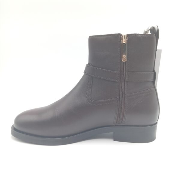 Bottines cuir marron femme Tommy Hilfiger pointure 38 profil opposé