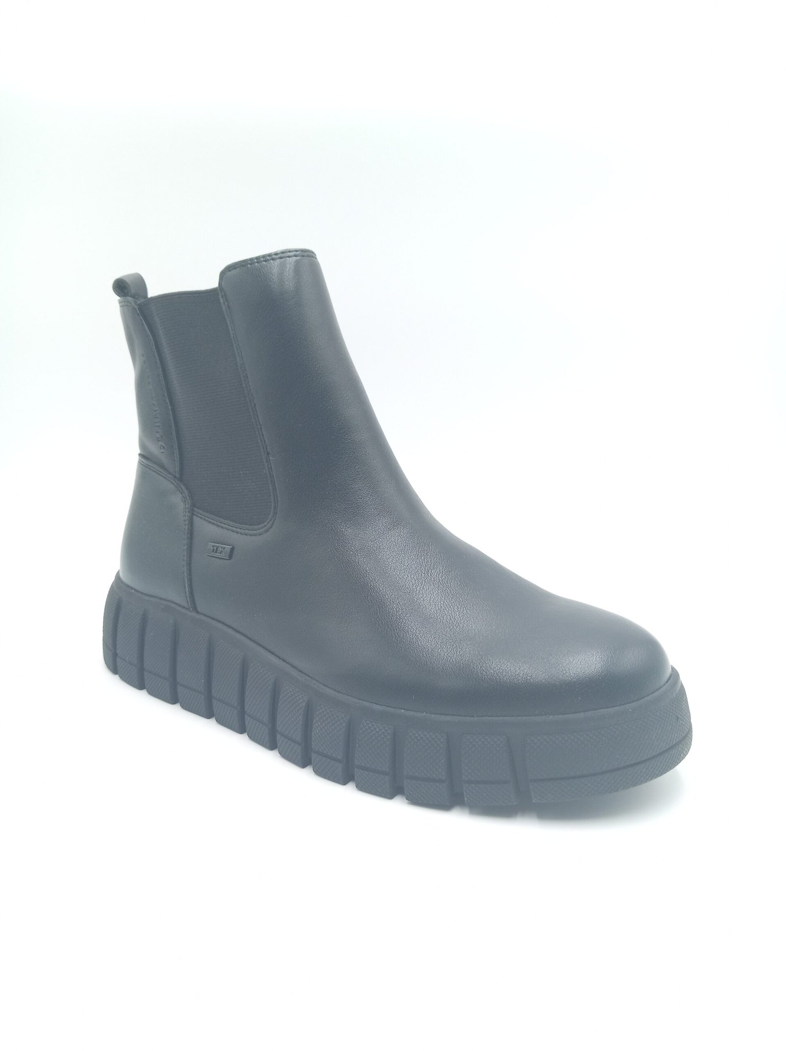 Bottines Tom Tailor noires plateforme femme