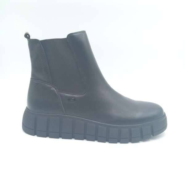 Bottines noires plateforme femme Tom Tailor pointure 39 profil