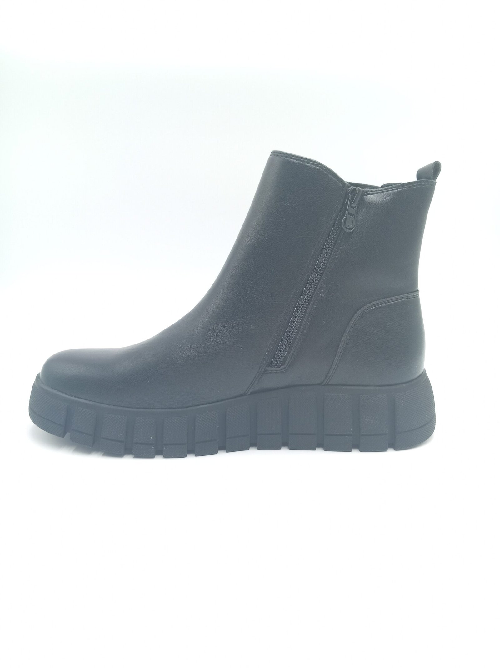 Bottines noires plateforme femme Tom Tailor pointure 39 profil oppose